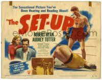 3z416 SET-UP TC '49 boxer Robert Ryan down in the boxing ring, Robert Wise directed!
