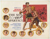 3z423 SLAVE int'l TC '63 Il Figlio di Spartacus, art of Steve Reeves as the son of Spartacus!