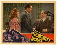 3z897 SORORITY HOUSE LC '39 pretty Anne Shirley watches James Ellison shake hands with J.M. Kerrigan