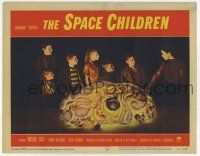 3z135 SPACE CHILDREN LC #8 '58 Jack Arnold, best close up of 7 kids surrounding giant alien brain!
