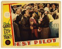 3z922 TEST PILOT LC '38 Spencer Tracy & Myrna Loy congratulate Clark Gable after successful flight