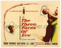 3z452 THREE FACES OF EVE TC '57 David Wayne, Joanne Woodward has multiple personalities!