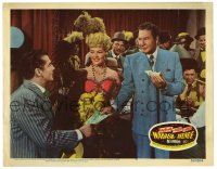 3z971 WABASH AVENUE LC #5 '50 sexy Betty Grable between Victor Mature & Phil Harris!