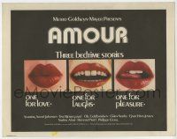3z482 WAYS OF WOMEN int'l TC '71 Gabriel Axel's Amour, a mouth for love, laughs & one for pleasure!