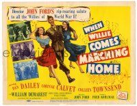 3z487 WHEN WILLIE COMES MARCHING HOME TC '50 John Ford, Dan Dailey, Corinne Calvet, World War II