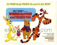 3z498 WINNIE THE POOH & TIGGER TOO TC '74 Walt Disney cartoon, characters created by A.A. Milne!