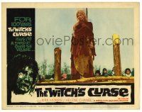 3z148 WITCH'S CURSE LC #6 '63 Maciste All'Inferno, c/u of woman about to be burned at the stake!