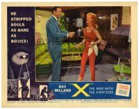 3z149 X: THE MAN WITH THE X-RAY EYES LC #1 '63 Ray Milland with sexiest Diana Van der Vlis!