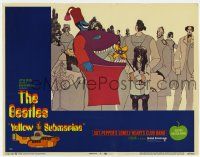 3z156 YELLOW SUBMARINE LC #3 '68 wonderful weird psychedelic art of girl with pinwheel & monster!