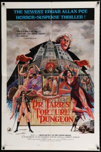 4a267 DR. TARR'S TORTURE DUNGEON style B 1sh '76 Joseph Musso art of babes tortured!