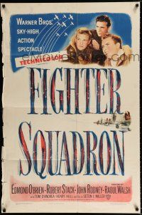4a302 FIGHTER SQUADRON 1sh '48 Edmund O'Brien, Robert Stack, sky-high action spectacle!