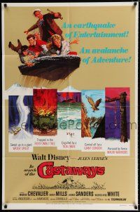 4a430 IN SEARCH OF THE CASTAWAYS 1sh R78 Jules Verne, Hayley Mills in an avalanche of adventure!