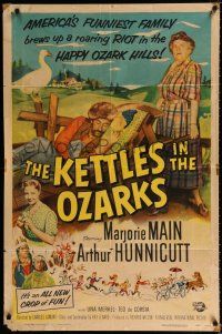 4a468 KETTLES IN THE OZARKS 1sh '56 Marjorie Main as Ma brews up a roaring riot in the hills!