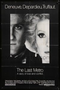 4a483 LAST METRO 1sh '81 Catherine Deneuve, Gerard Depardieu, Francois Truffaut
