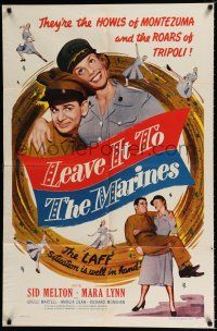 4a491 LEAVE IT TO THE MARINES 1sh '51 Sid Melton, Mara Lynn, the LAFF situation is well in hand!