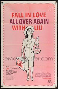 4a499 LILI 1sh R64 you'll fall in love with sexy young Leslie Caron, full-length art!