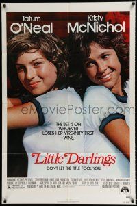 4a503 LITTLE DARLINGS 1sh '80 Tatum O'Neal & Kristy McNichol make a bet to lose their virginity!