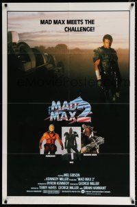 4a521 MAD MAX 2: THE ROAD WARRIOR int'l 1sh '82 Mel Gibson + Nilsson, Wells, and Mohawk Biker!