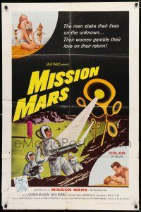 4a565 MISSION MARS 1sh '68 Darren McGavin, a fantastic sci-fi adventure into the unknown!