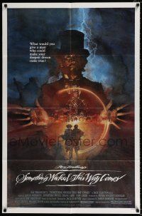 4a794 SOMETHING WICKED THIS WAY COMES 1sh '83 Ray Bradbury, Jason Robards, David Grove art!