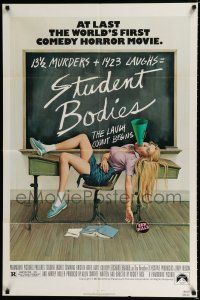 4a841 STUDENT BODIES 1sh '81 sex kills, gruesome Morgan Kane high school horror art!