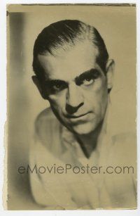4b040 BORIS KARLOFF 7.25x11 still '35 great head & shoulders portrait of the Frankenstein actor!