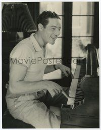 4b090 MAX BAER 9.5x12.25 still '35 clowning at piano in Kids on the Cuff by William Walling Jr.!