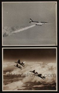 4b186 NAVY/AIR FORCE 2 11x14 stills '50s Regulus II guided missile and a formation of jets!