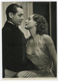 4b092 NO MORE LADIES deluxe 8.5x12.25 still '35 sexy Joan Crawford & Robert Montgomery by Hurrell!