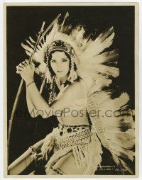 4b097 RAQUEL TORRES deluxe 10x13 still '20s as sexy Native American Indian by Clarence Sinclair Bull