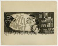4b112 TALL TARGET deluxe 11x14 still '51 Anthony Mann film noir, cool art for the 24-sheet!