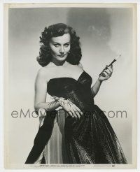 4b113 TOKYO JOE 11.25x14 still '49 sexy smoking Florence Marly with cigarette in holder!