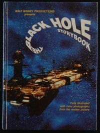 4b322 BLACK HOLE hardcover book '79 cool storybook with color photos from the Disney movie!
