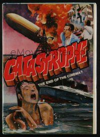 4b326 CATASTROPHE THE END OF CINEMA hardcover book '75 full-color images from disaster movies!