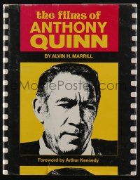 4b342 FILMS OF ANTHONY QUINN hardcover book '75 an illustrated biography of the great actor!