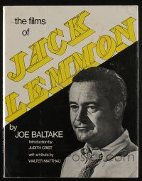 4b347 FILMS OF JACK LEMMON hardcover book '77 an illustrated biography with many photographs!
