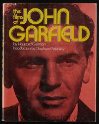 4b349 FILMS OF JOHN GARFIELD hardcover book '75 an illustrated biography with many photographs!