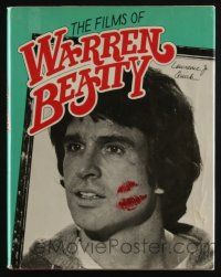 4b357 FILMS OF WARREN BEATTY hardcover book '79 an illustrated biography of the famous actor!
