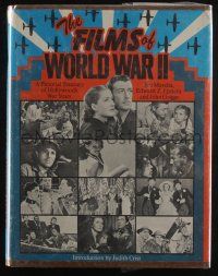 4b358 FILMS OF WORLD WAR II hardcover book '73 a pictorial treasury of Hollywood at war!