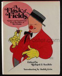 4b360 FLASK OF FIELDS hardcover book '72 from the films of W.C. Fields, Hirschfeld art!