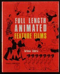 4b364 FULL LENGTH ANIMATED FEATURE FILMS English hardcover book '77 w/ great full-color images!