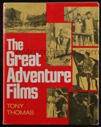 4b367 GREAT ADVENTURE FILMS hardcover book '76 info and many images from the movie genre!