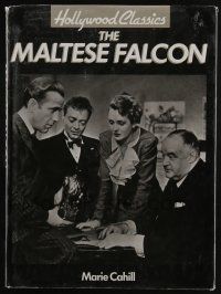 4b381 HOLLYWOOD CLASSICS THE MALTESE FALCON hardcover book '91 Dashiell Hammett, cool images!