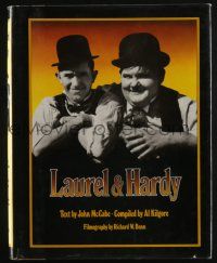 4b391 LAUREL & HARDY hardcover book '75 an illustrated biography of the famous comic actors!