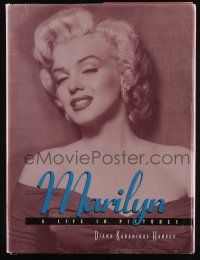 4b399 MARILYN A LIFE IN PICTURES hardcover book '99 heavily illustrated biography of the star!
