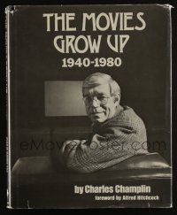 4b405 MOVIES GROW UP 1940-1980 hardcover book '81 over 200 images w/ foreword by Alfred Hitchcock!