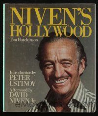 4b406 NIVEN'S HOLLYWOOD English hardcover book '84 illustrated biography of the English star!