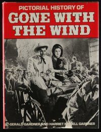 4b410 PICTORIAL HISTORY OF GONE WITH THE WIND hardcover book '83 cool photos!