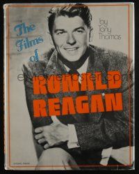 4b422 RONALD REAGAN THE HOLLYWOOD YEARS hardcover book '80 illustrated bio of his acting career!