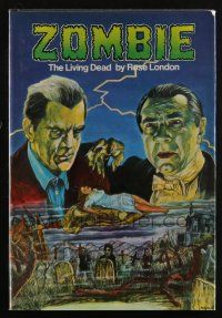4b440 ZOMBIE: THE LIVING DEAD hardcover book '76 cool sci-fi and horror images and poster art!